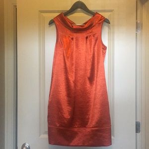 David Meister cocktail dress (burnt amber/copper)